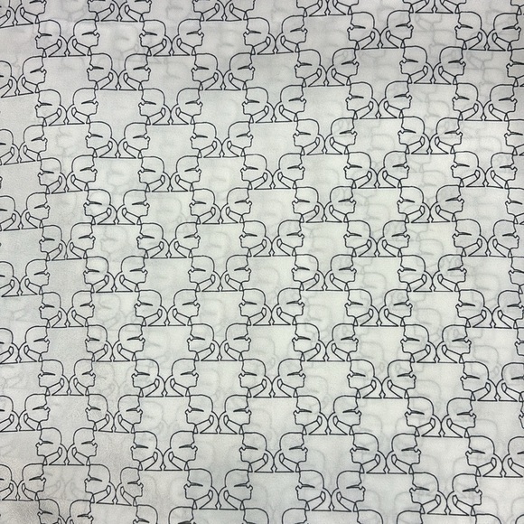 Karl Lagerfeld Paris Printed Button Front Blouse XL - Picture 3 of 9